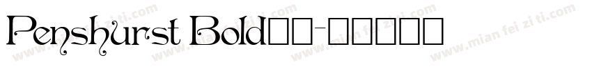 Penshurst Bold字体字体转换